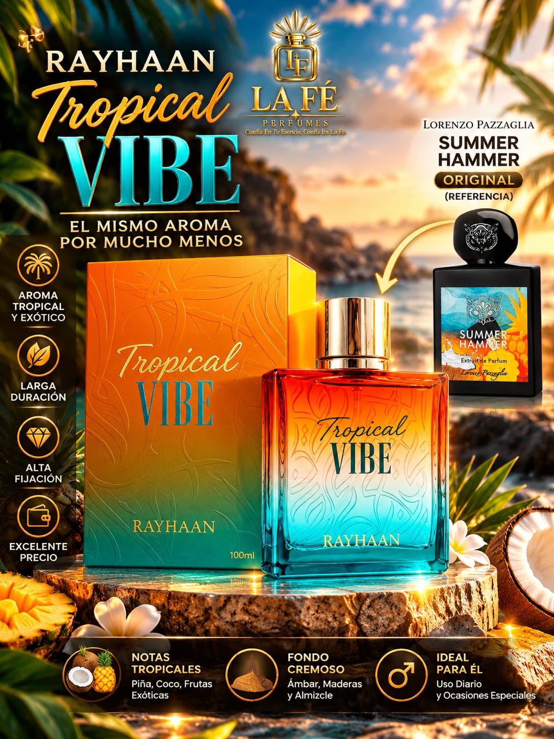 Rayhaan Tropical Vibe Men 100ml EDP